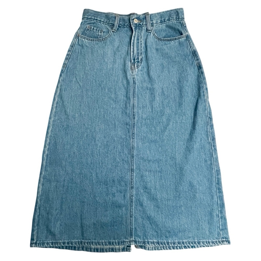 Old Navy Wow Denim Maxi Skirt Women's Size 4 New With Tags